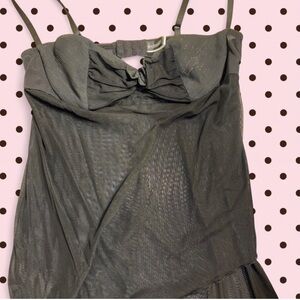 Frederick's of Hollywood Charcoal Chemise